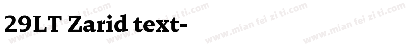 29LT Zarid text字体转换
